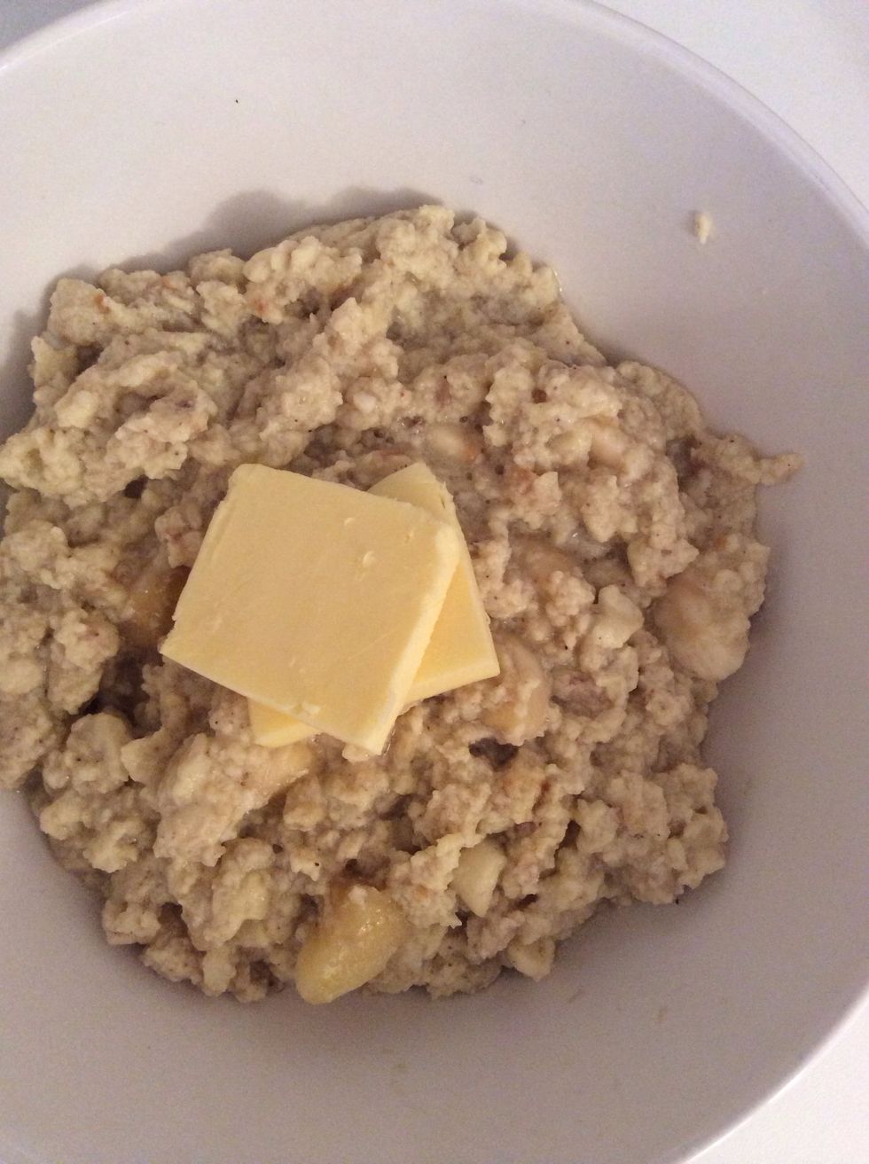 Place some butter on top! I love me some butter and I use it all the time when cooking. Butter you say?!? - Do your research (paleo/lchf) and you'll see that (the right) fat is your friend! :)