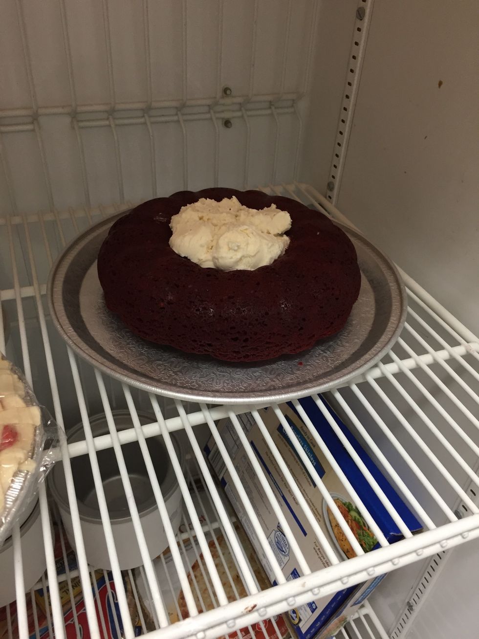 Place the Alaska in the freezer until the meringue is finished.