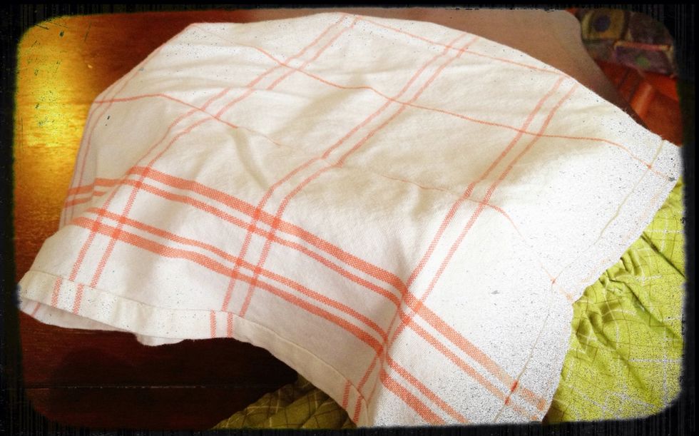 Place the ball of dough in the greased, clean bowl and cover. Set aside for 8-10 hours.