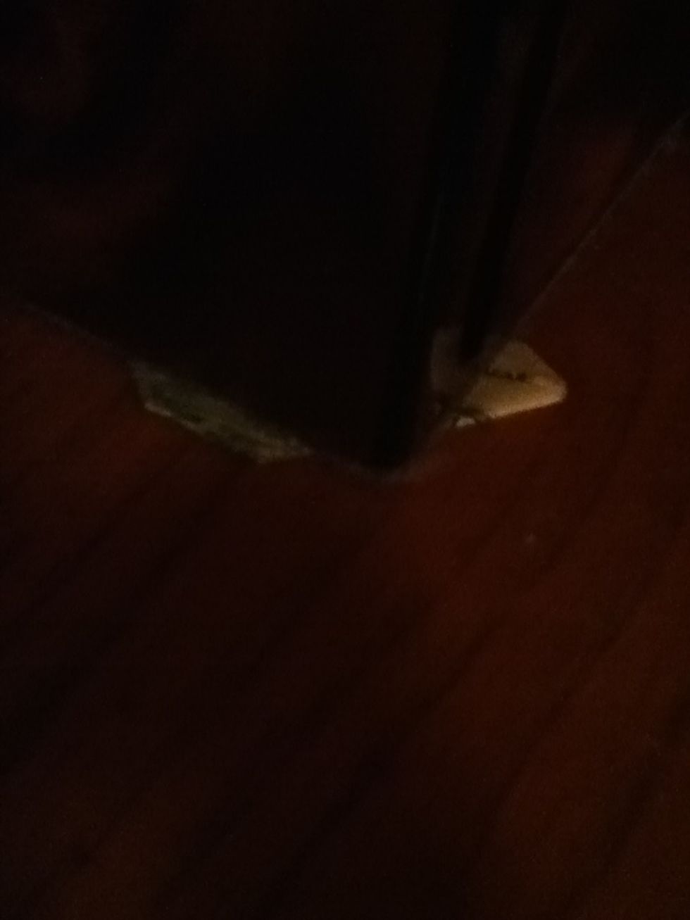 Place the bill under something heavy so it'll keep it's shape