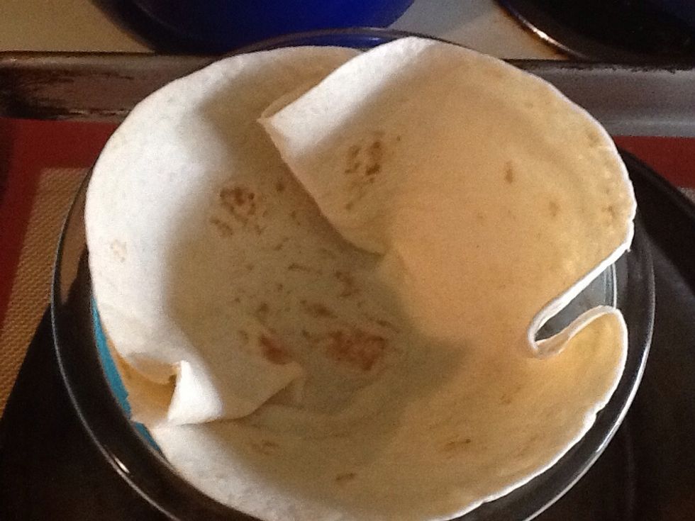 Place the bowl on a pan and bake for ten minute or until golden brown.