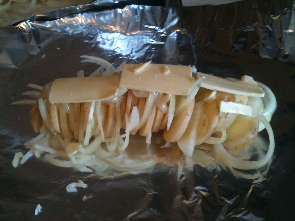 Place the butter on top.