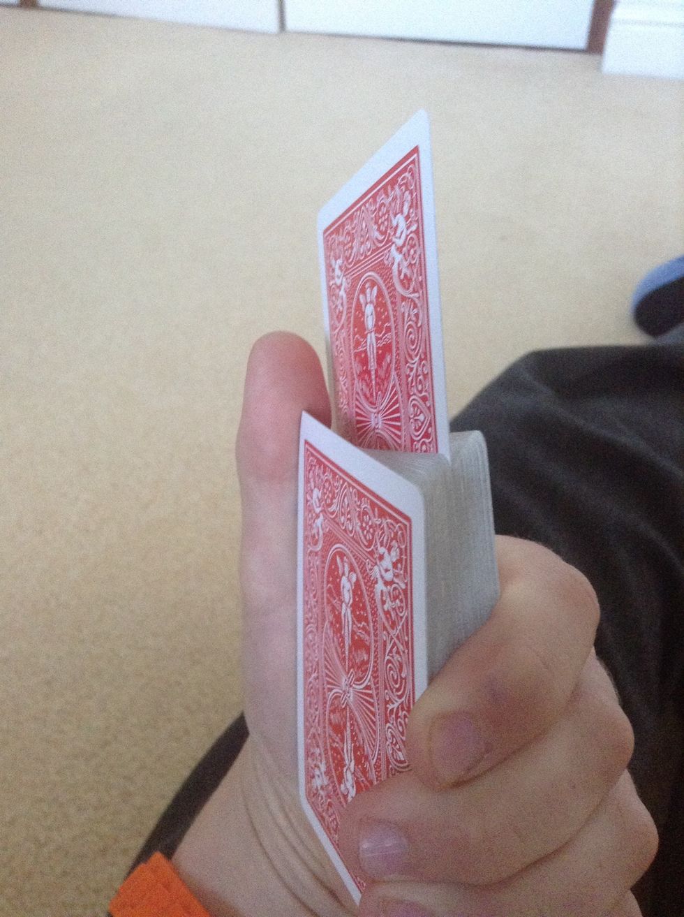 Place the card on the top anywhere in the deck, the audience will think this is the 8 of hearts!