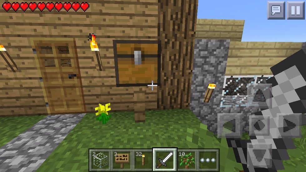 Place the chest on top