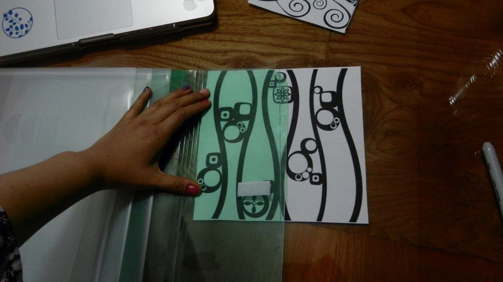 Place the design where you want to print it.