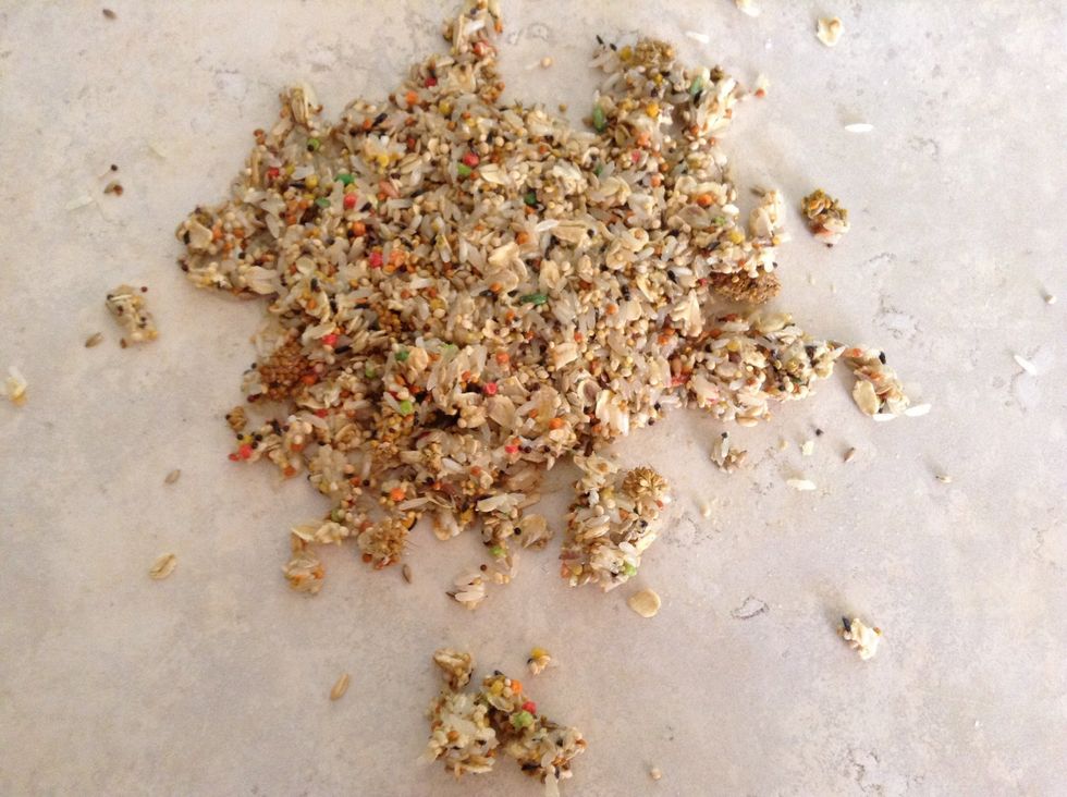 Place the dough on aluminum foil or on a tabletop