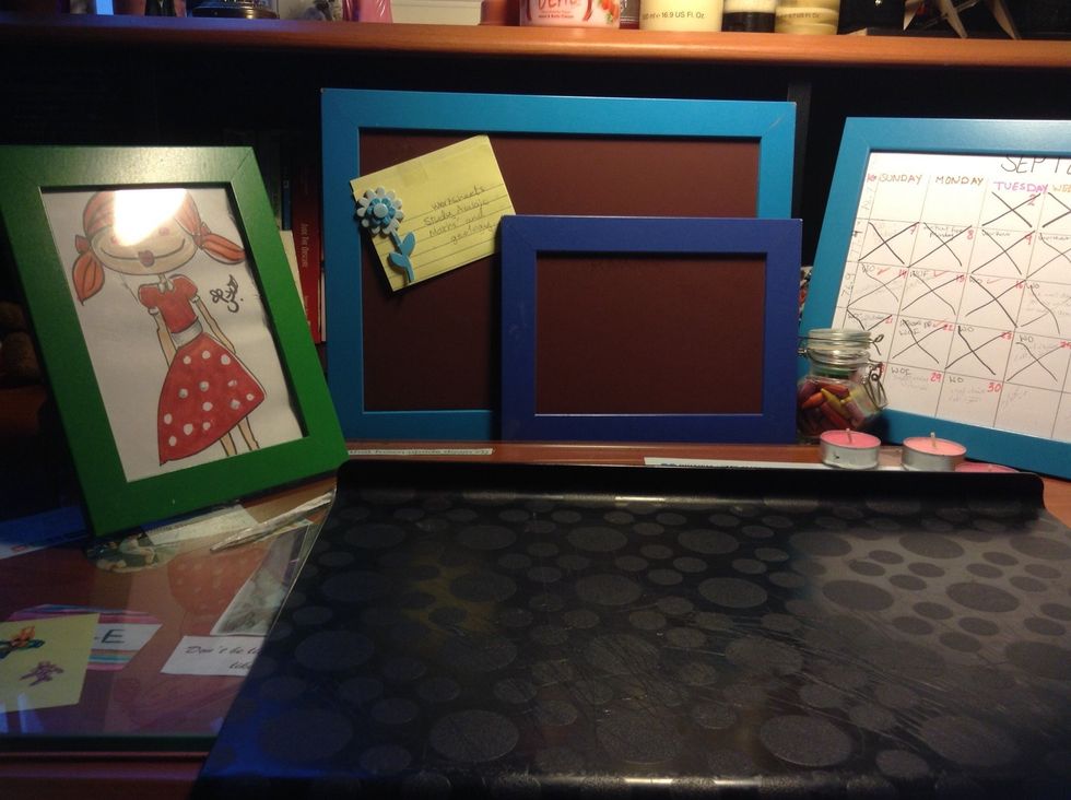 Place the foam board in the frame and TDAAAA a new as hell planner.