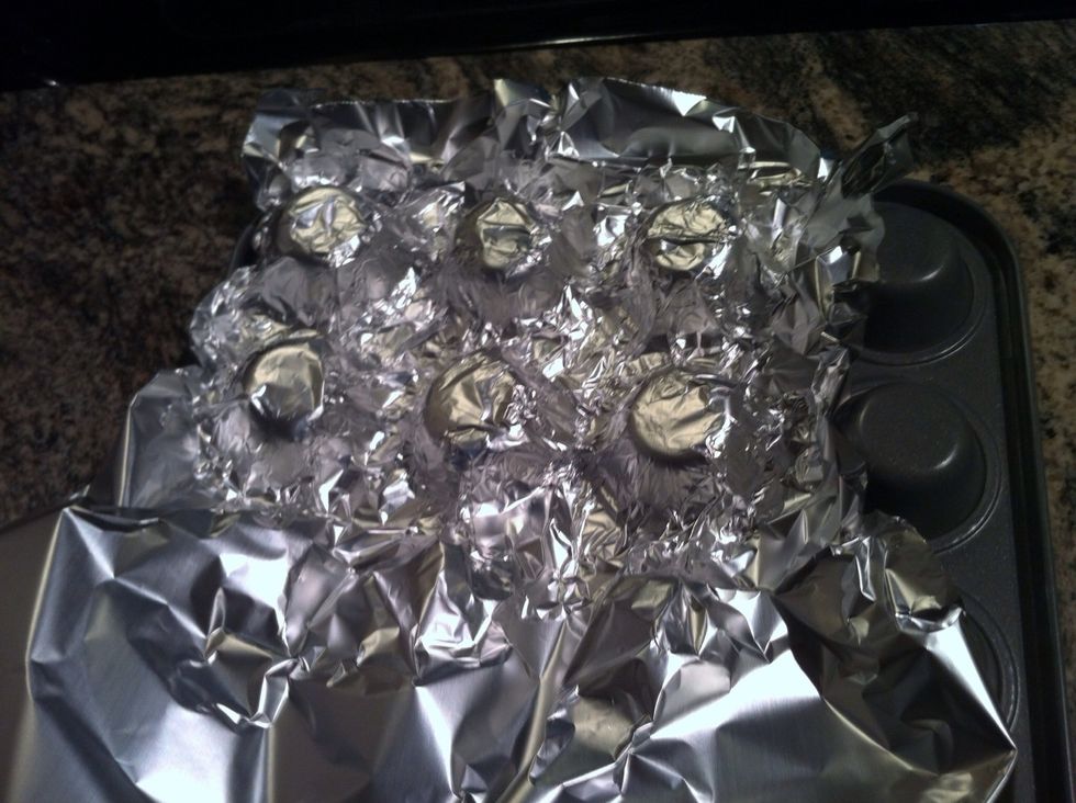 place the foil over your mold