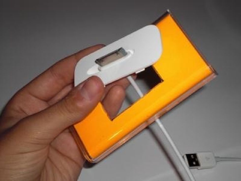 Place the glued parts on the dock. Make sure that fits correctly.