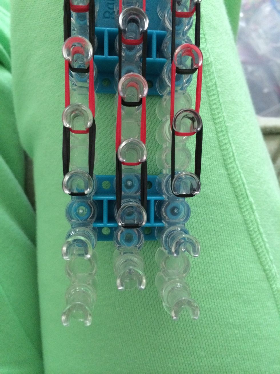 Place the last row of black.