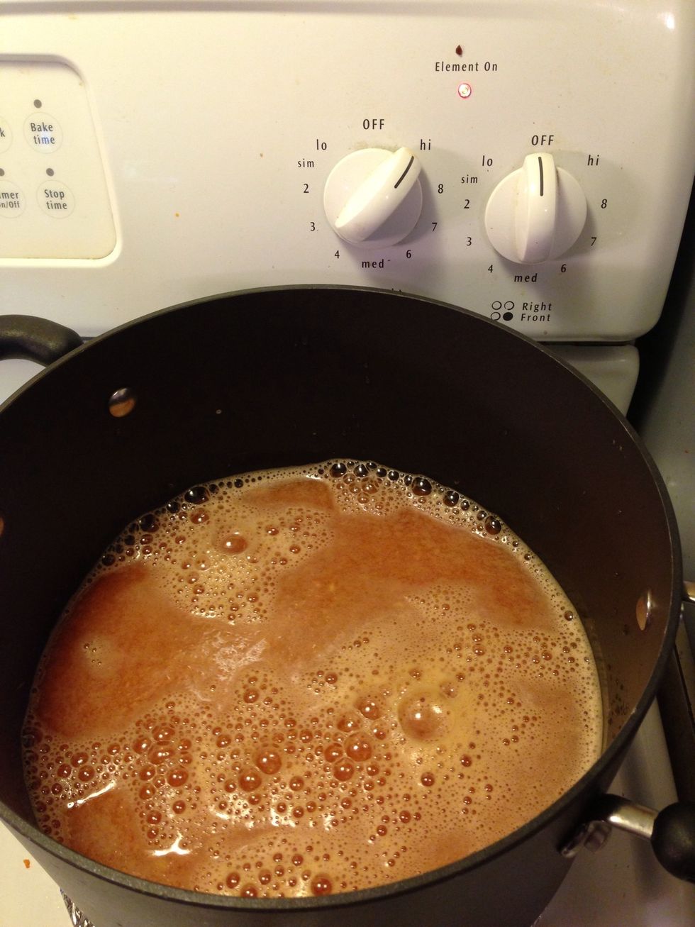Place the liter of blended tomato water and a second liter of regular water. You can do a total of 1.3L because I did 2 but I like the soup!