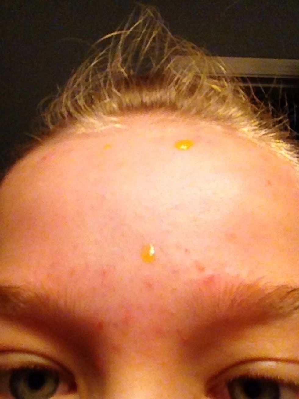 Place the oil on the spots where your pimples are.