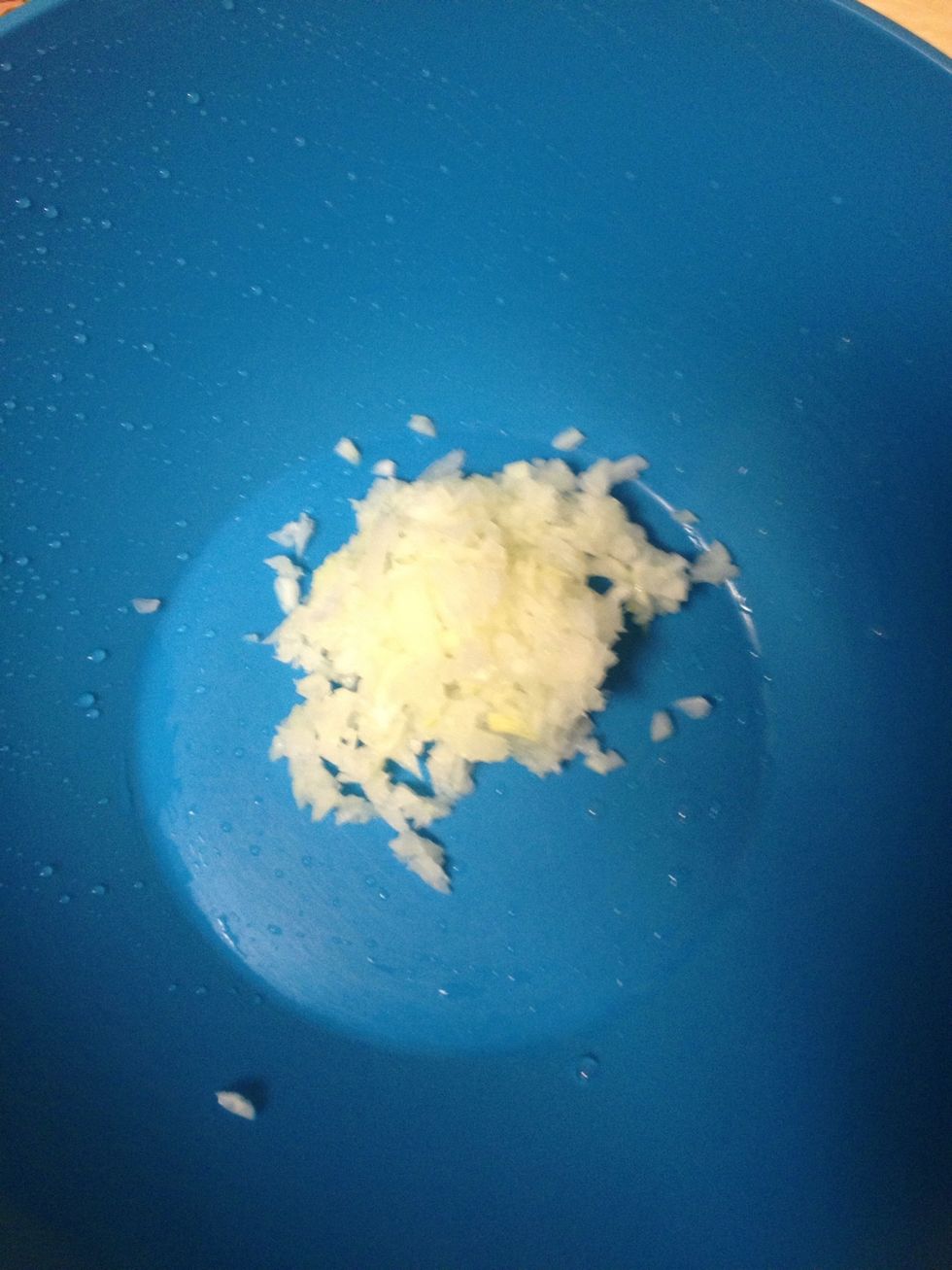 Place the onion in a large bowl.