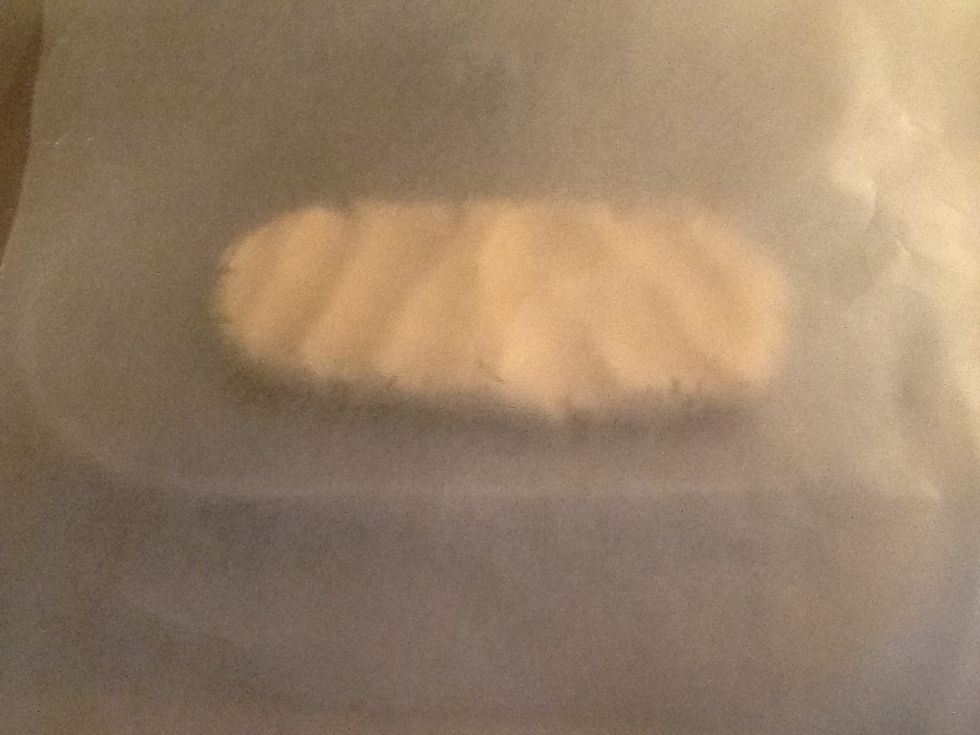 Place the other plastic on top of it like this