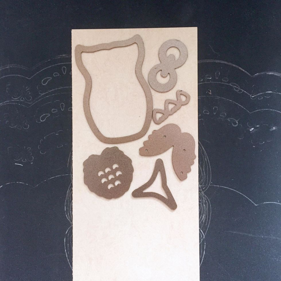 Place the Owl dies and die cut them through the machine.