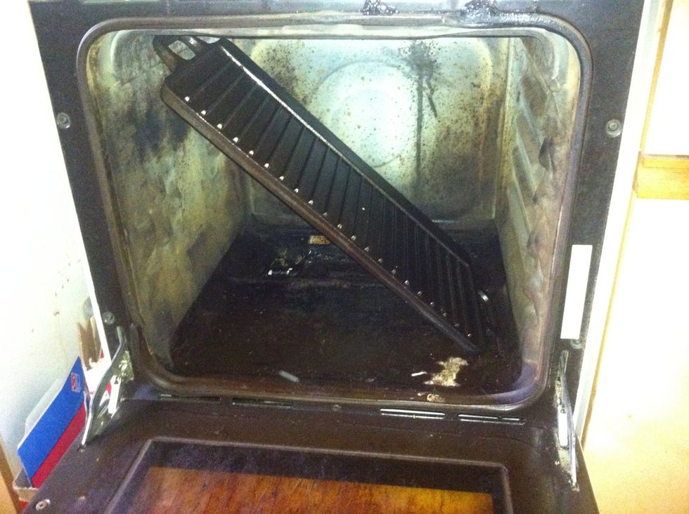 Place the pan in the oven (top shelf if possible) on gas mark 9 or on the hob on full heat. It needs to reach over 200 degrees celsius for 1 hour. Then turn off the heat and allow to cool for 2 hours.