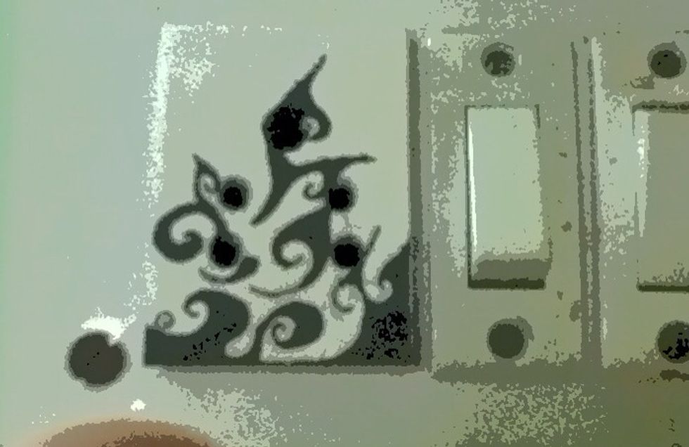 Place the rectangle on the light switch plug and voila! There you have your own personalised light switch plug cover! Go wild with your creativity!!