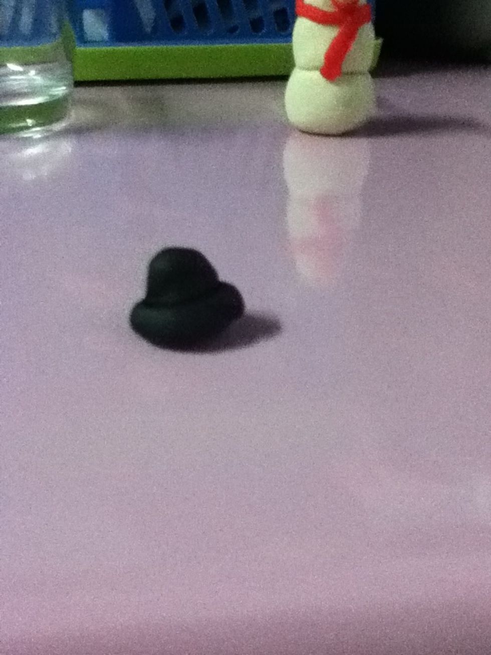 Place the square on the top of the circle