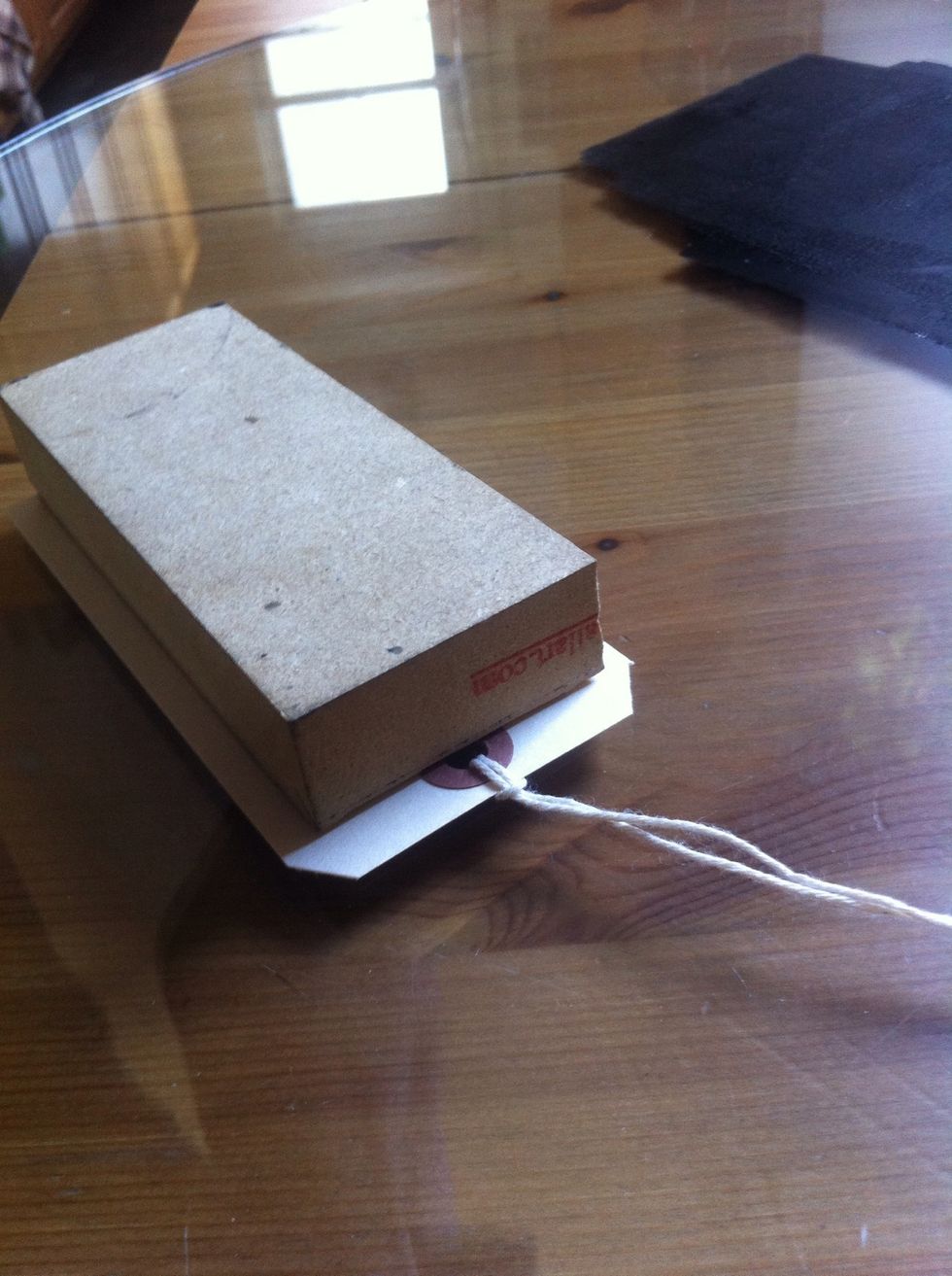 place the stamp on top of your shipping label, and press all deep like. if the stamp slips under your weight, you probably put too much ink in it.