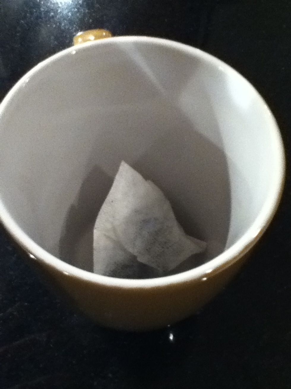 Place the tea bag into the cup, you only need one.