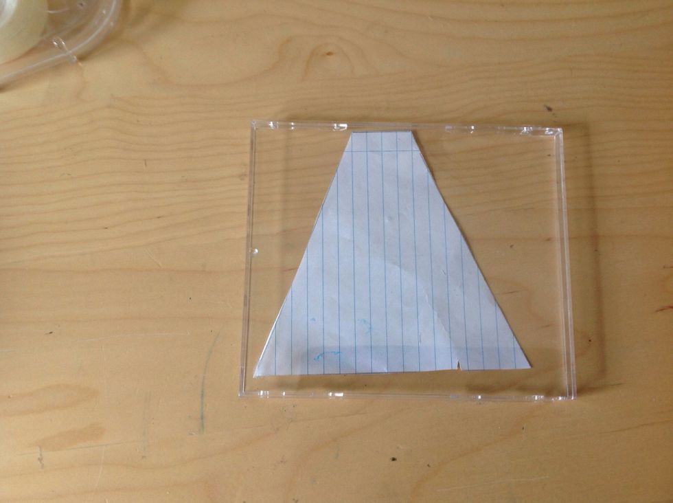 Place the template under the CD case