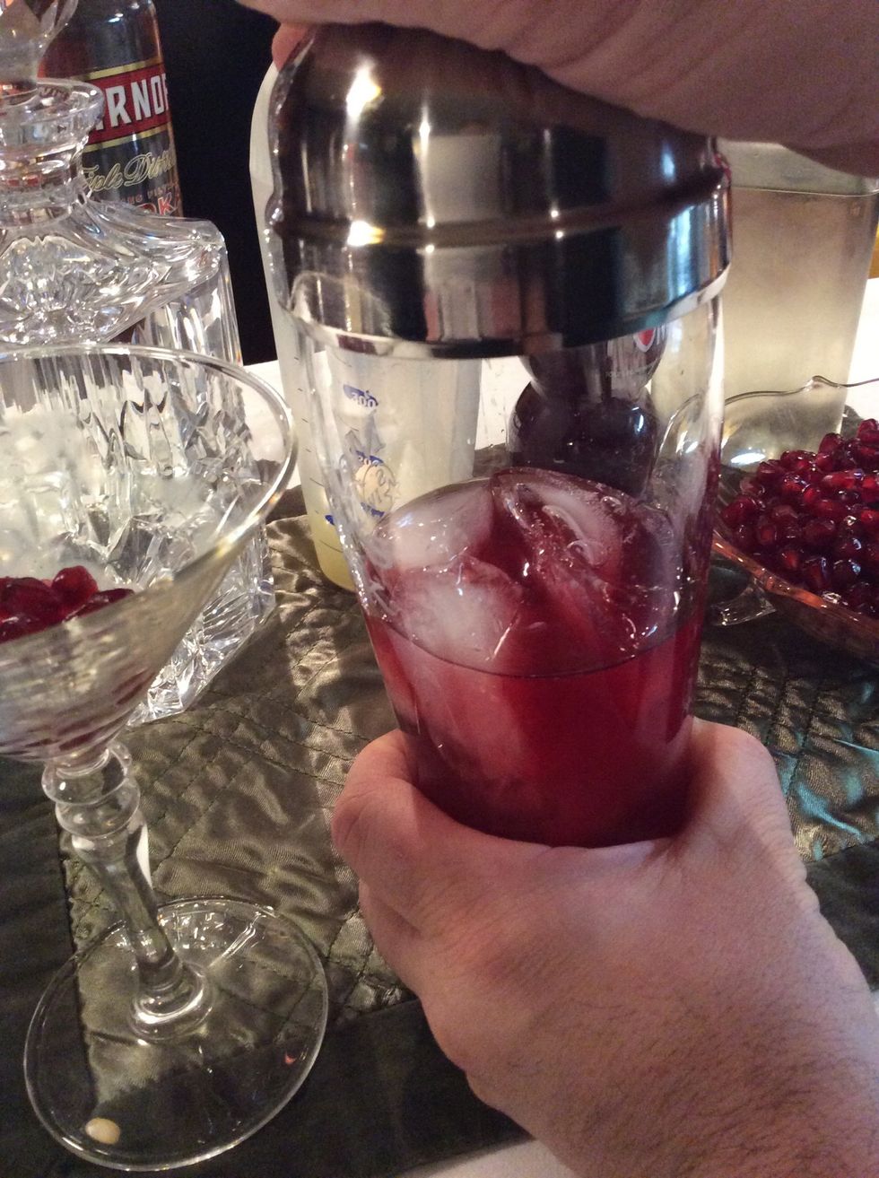 Place the top on the the shaker.