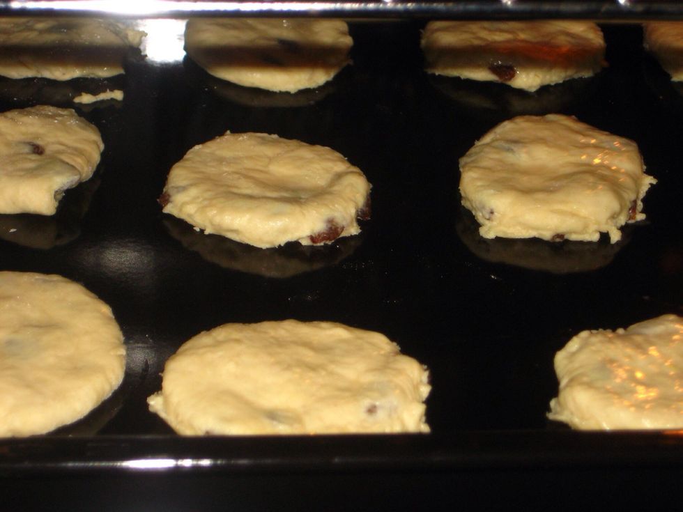 Place the tray on the top level of the oven an bake for 10-12 minutes or until golden