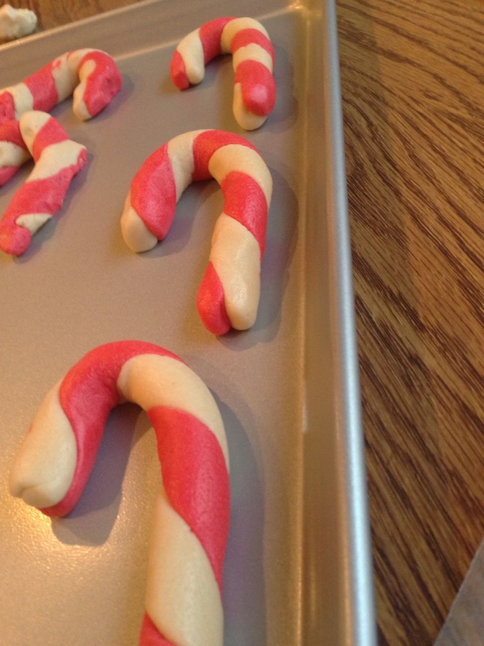 Place them in a tray and bake at 375 for 9-10 min. until golden brown