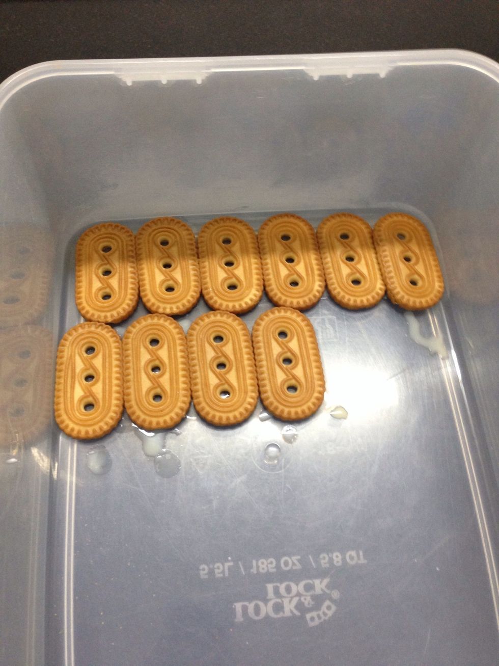 Place them in the container