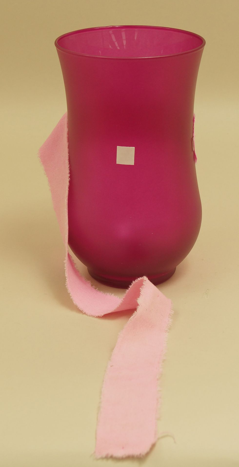Place Uglu Dashes around vase to hold Raw Muslin in place. Be sure to peel off paper on both sides of dashes to adhere.