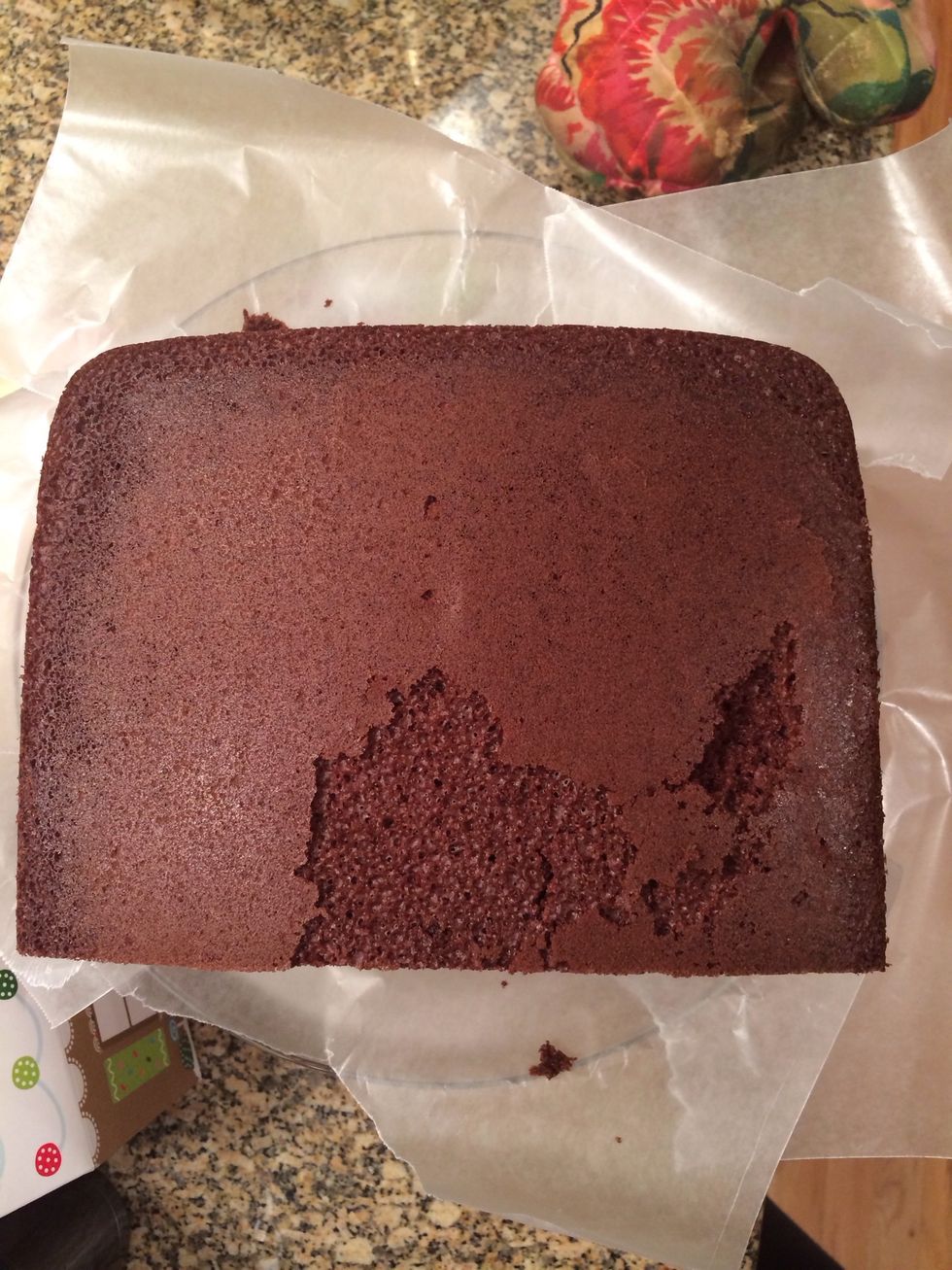 Place unto serving platter with wax paper sheets underneath.