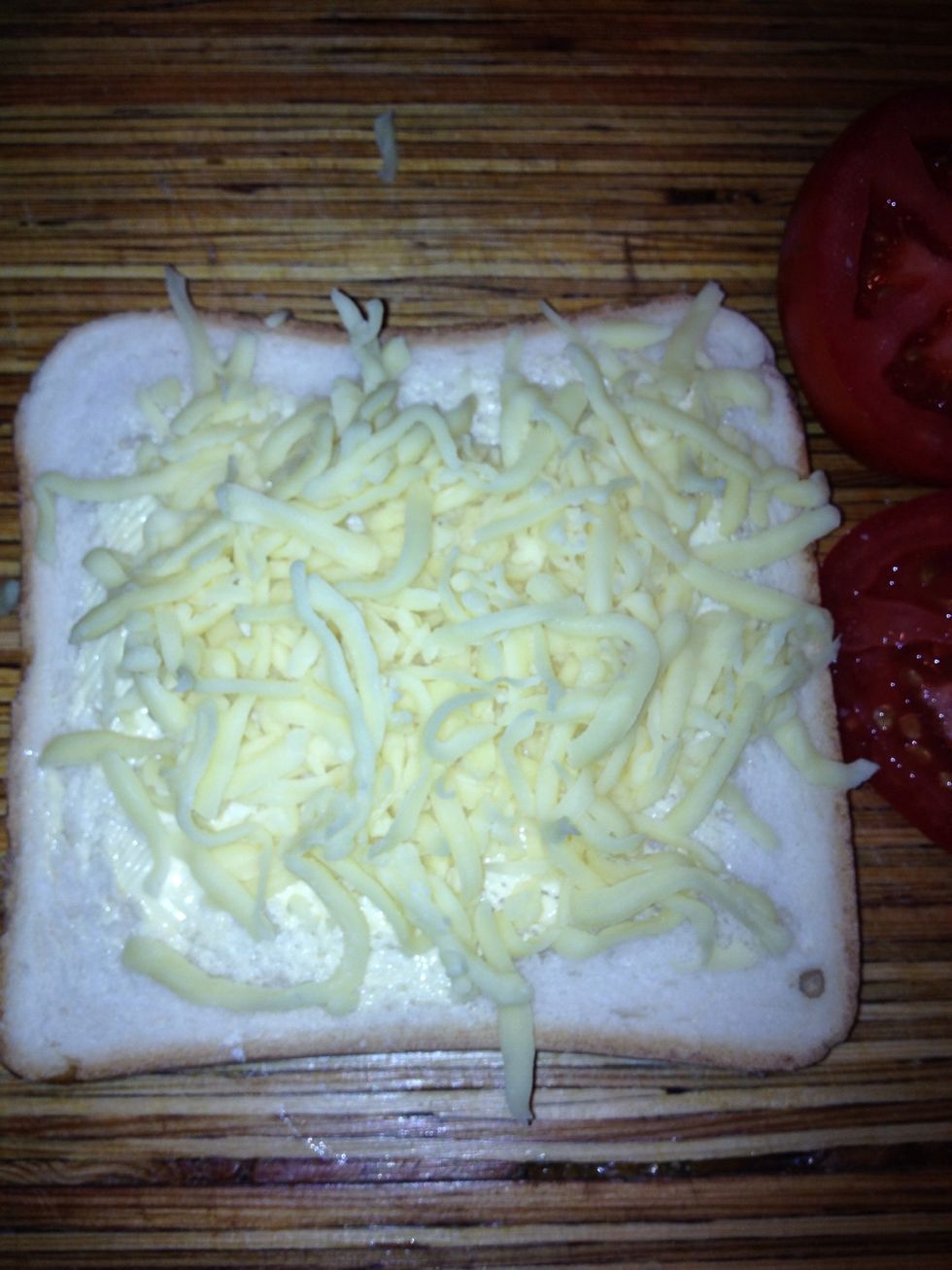 Place your cheese on mozzarella cheese works best