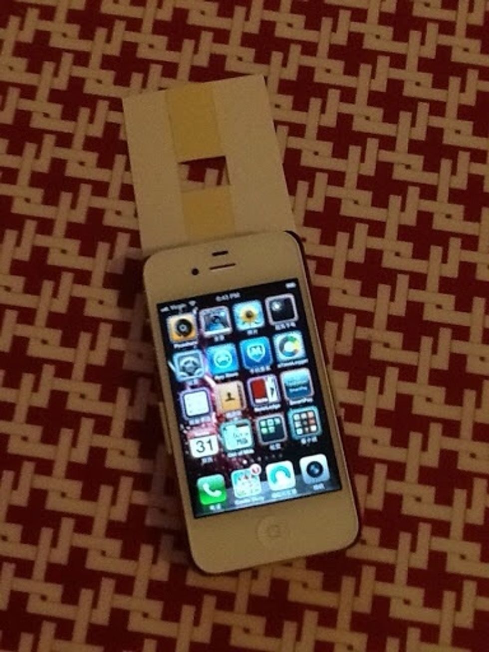 Place your iPhone into it.
