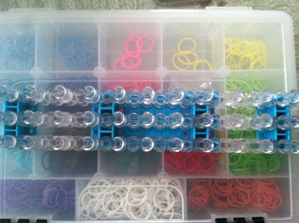 Place your loom horizontally