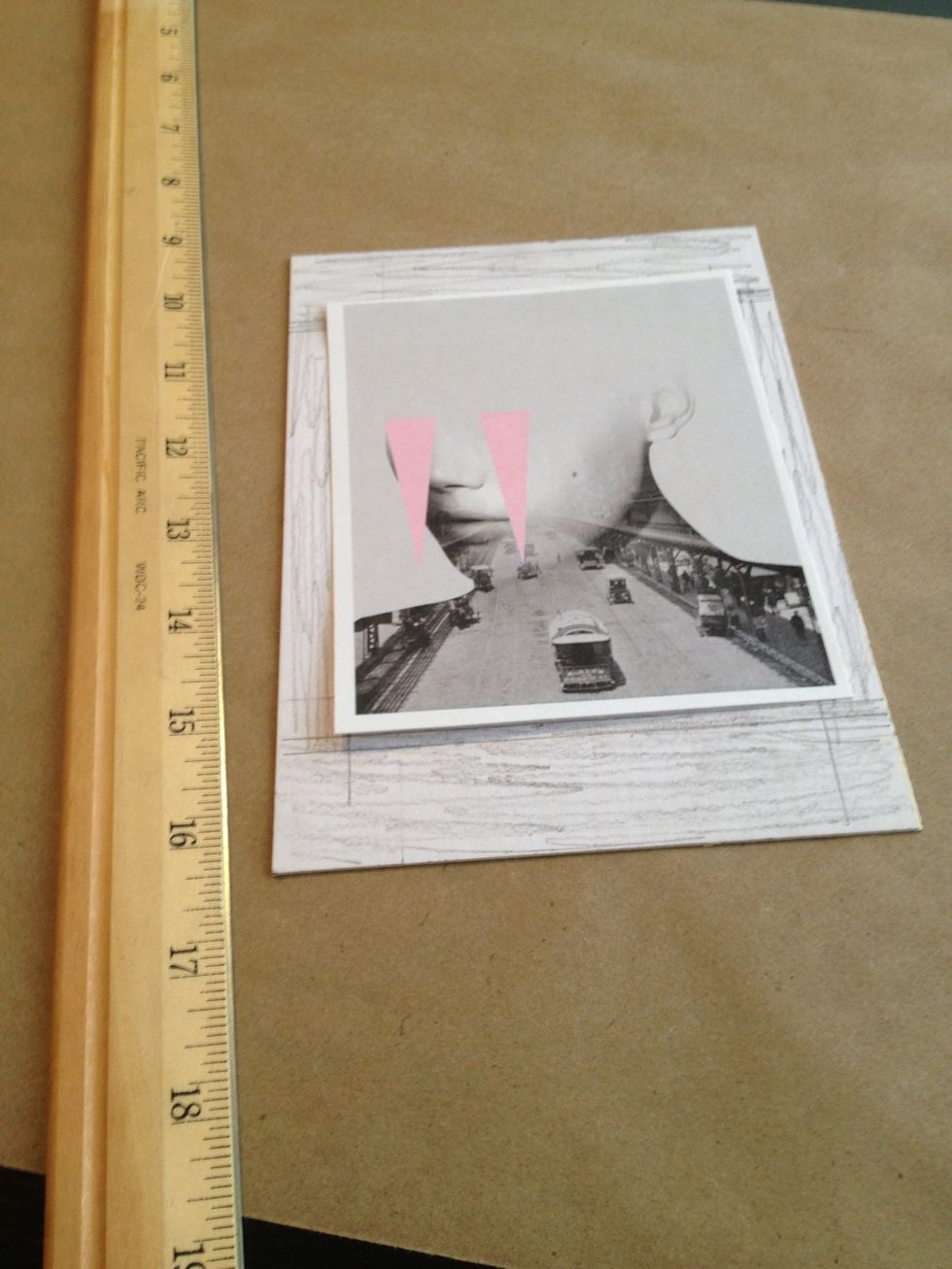 Place your picture on the mat to ensure the measuring is to your satisfaction.