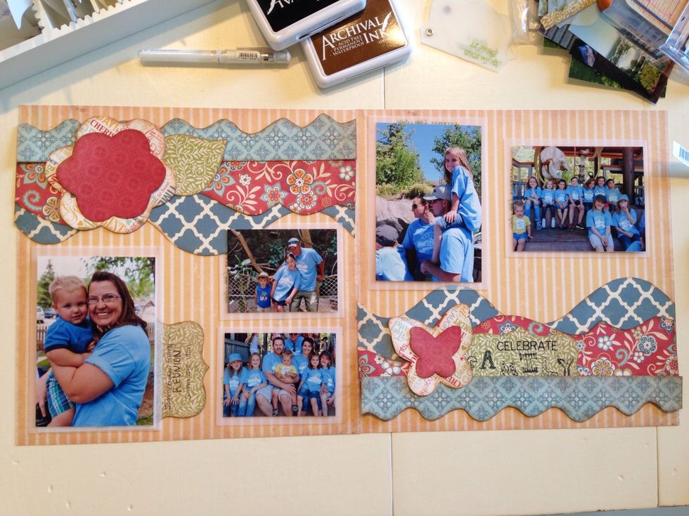 Place your pictures on your page.