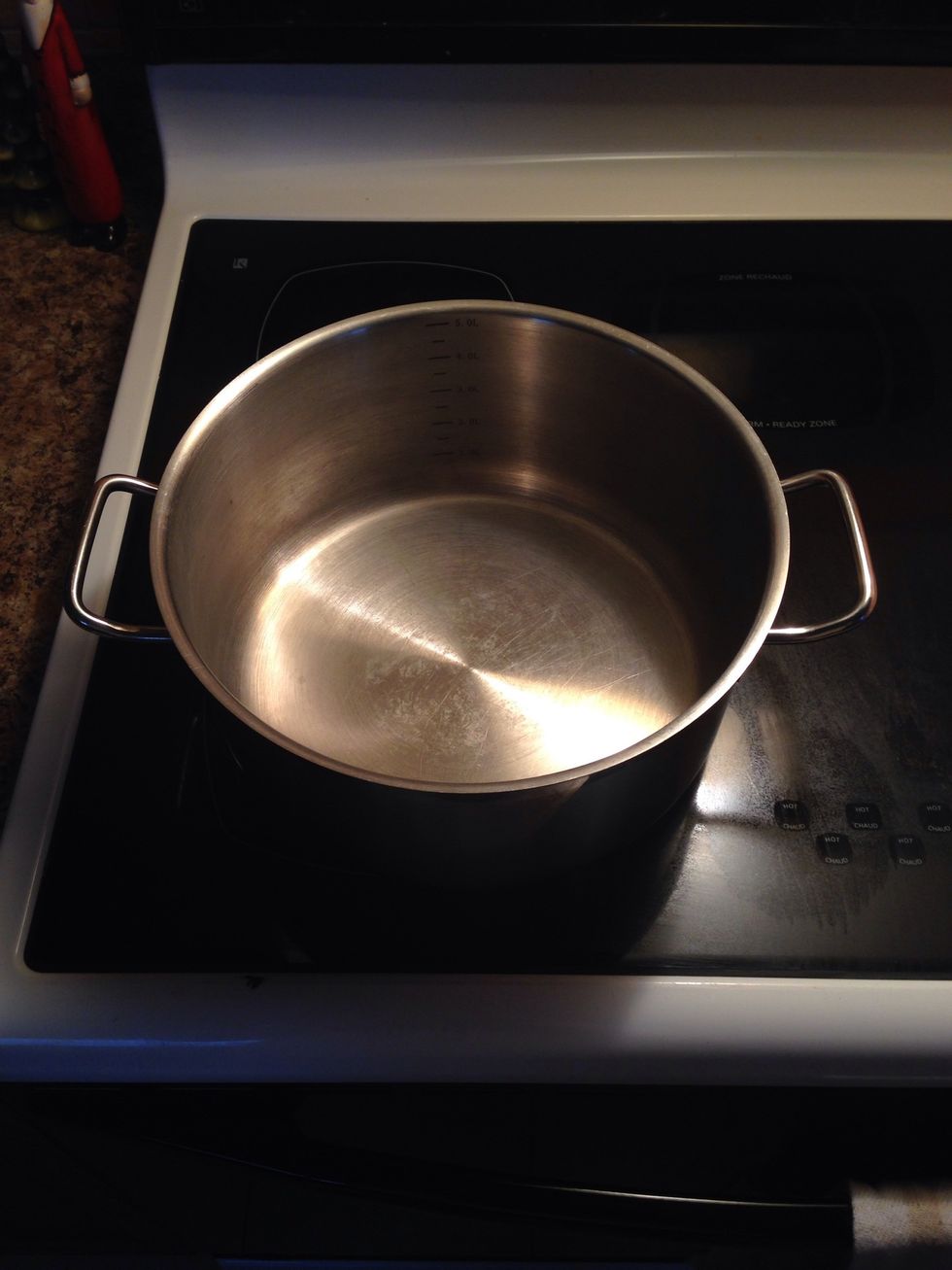 Place your pot on a burner set at three. (between low and medium)
