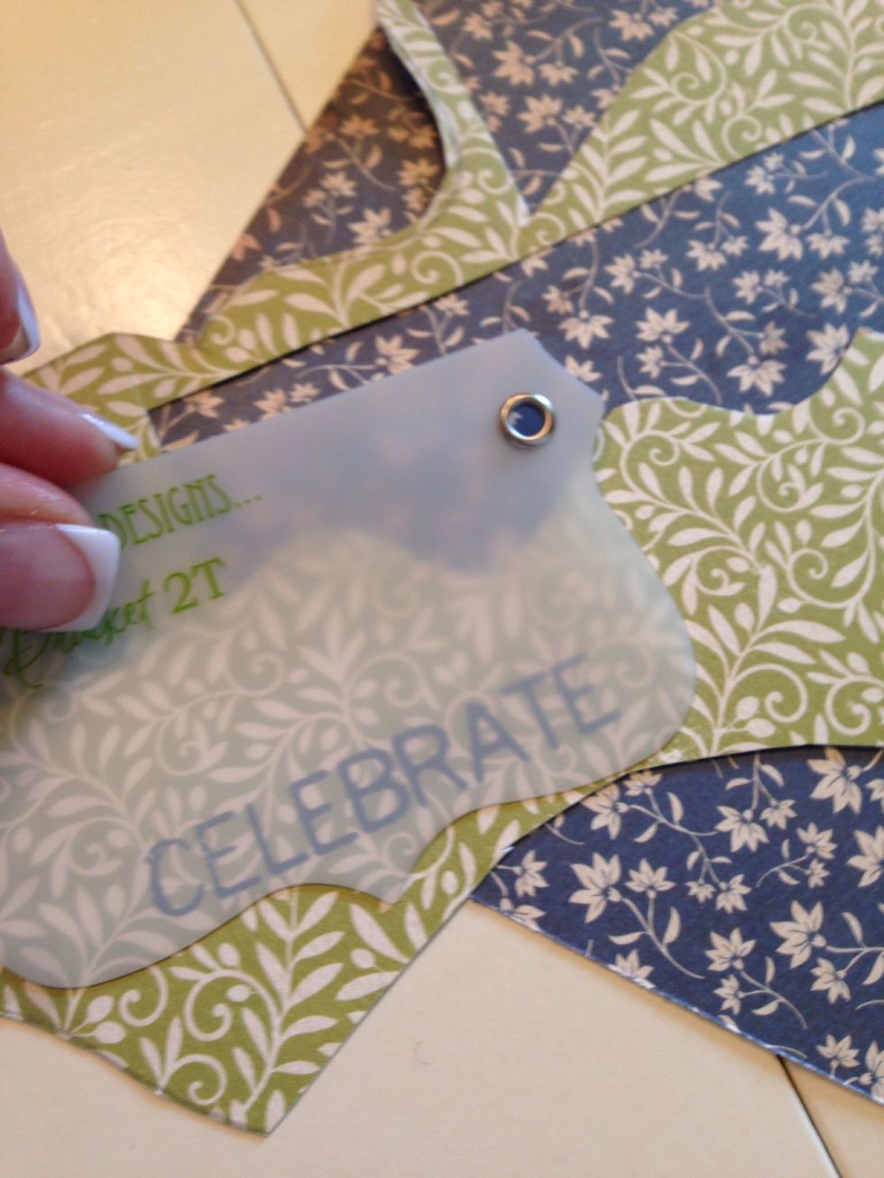 Place your template over and then trace it out.