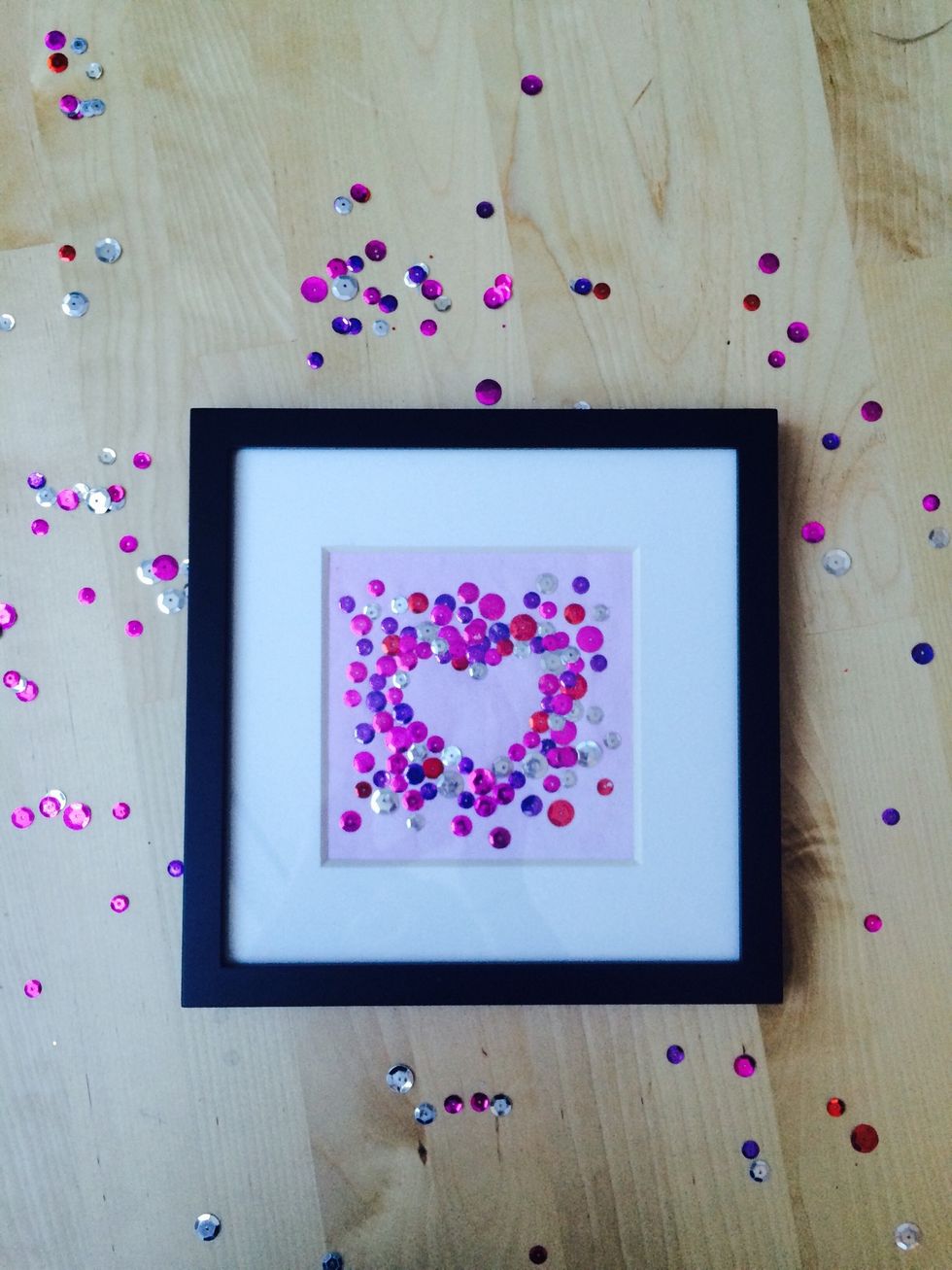 Place your work of art inside the frame. https://www.brit.co/tag/valentines-day/