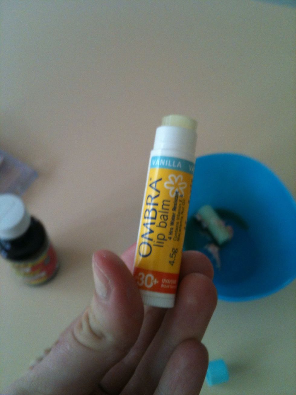 plain lip balm you can swap this for Vaseline, petro jelly