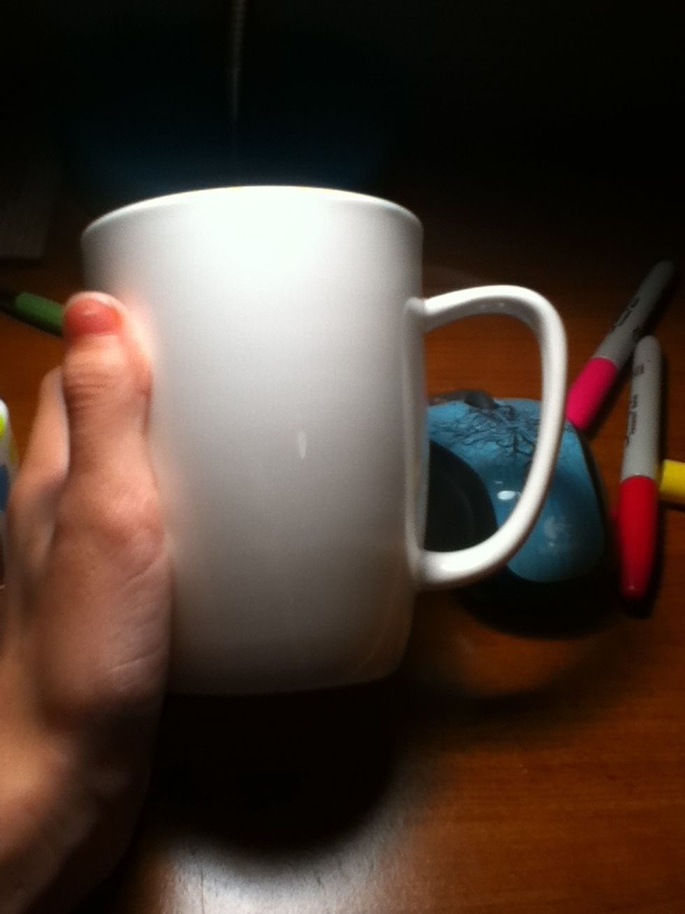Plain white mug