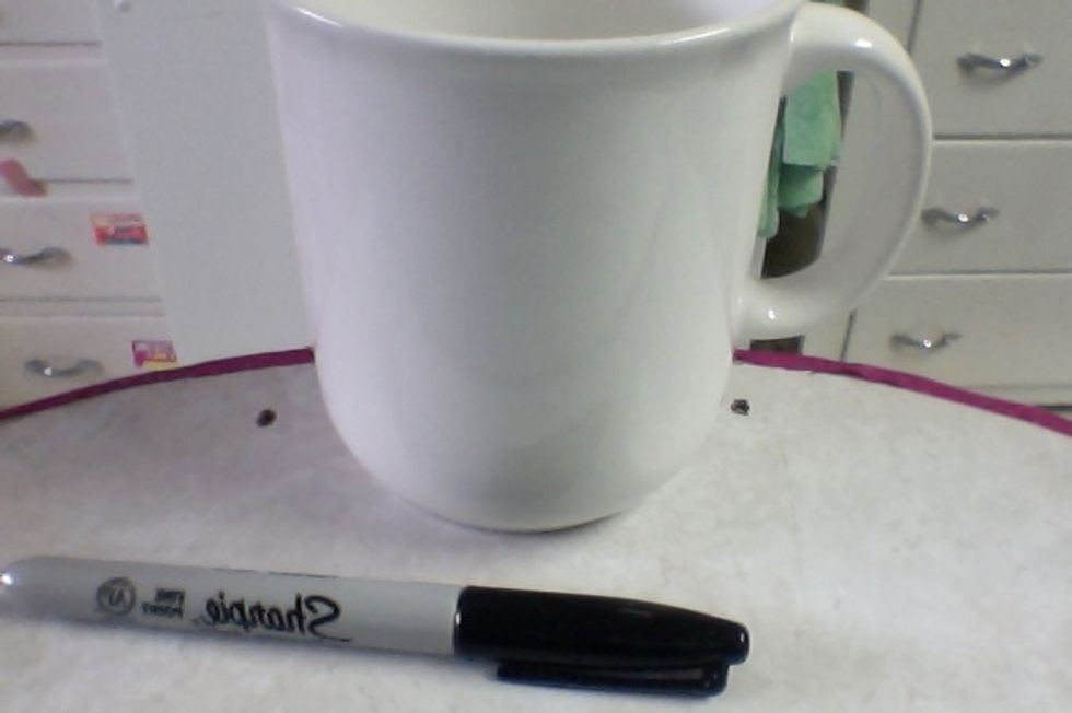 plan how you're going to decorate your mug!