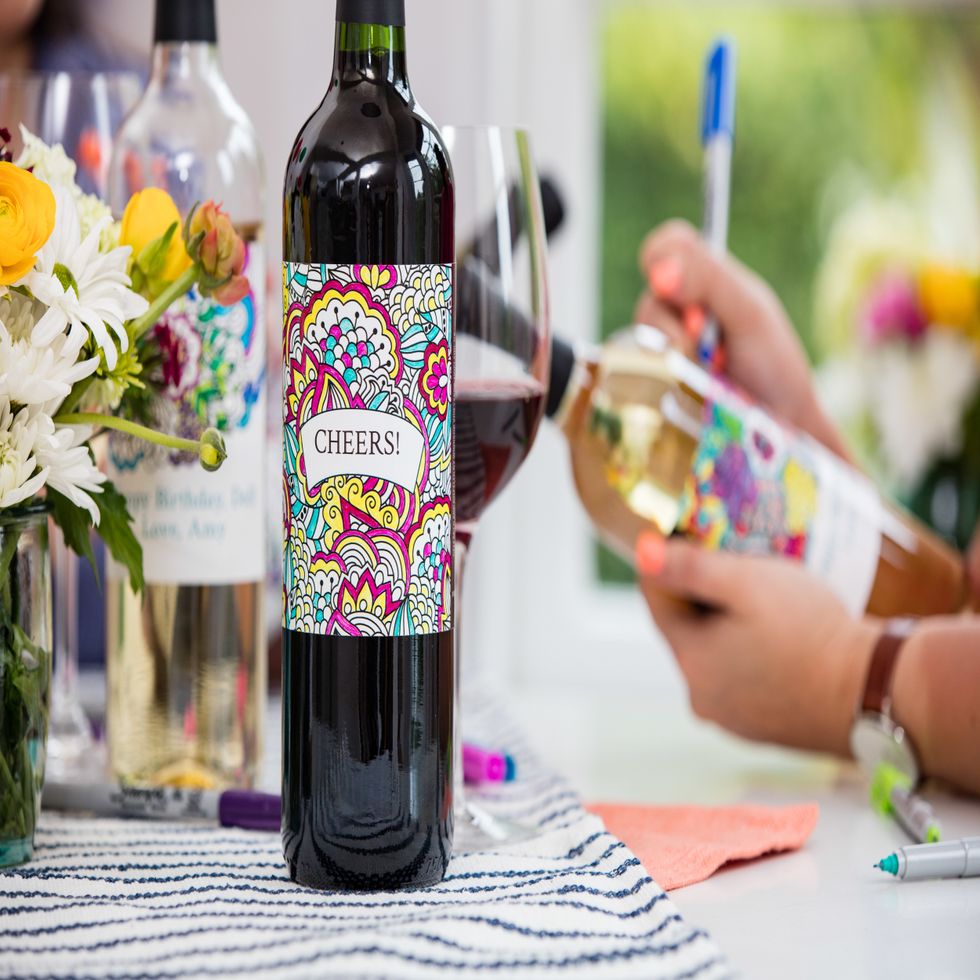 Planning out your next girls night? Up the ante by adding a set of personalized wine labels. Bonus, they come already attached to award winning wines! Scroll down to see how it's done.
