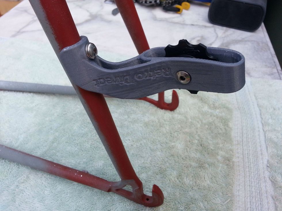 Plastic 3d printed JWM fixed in place.