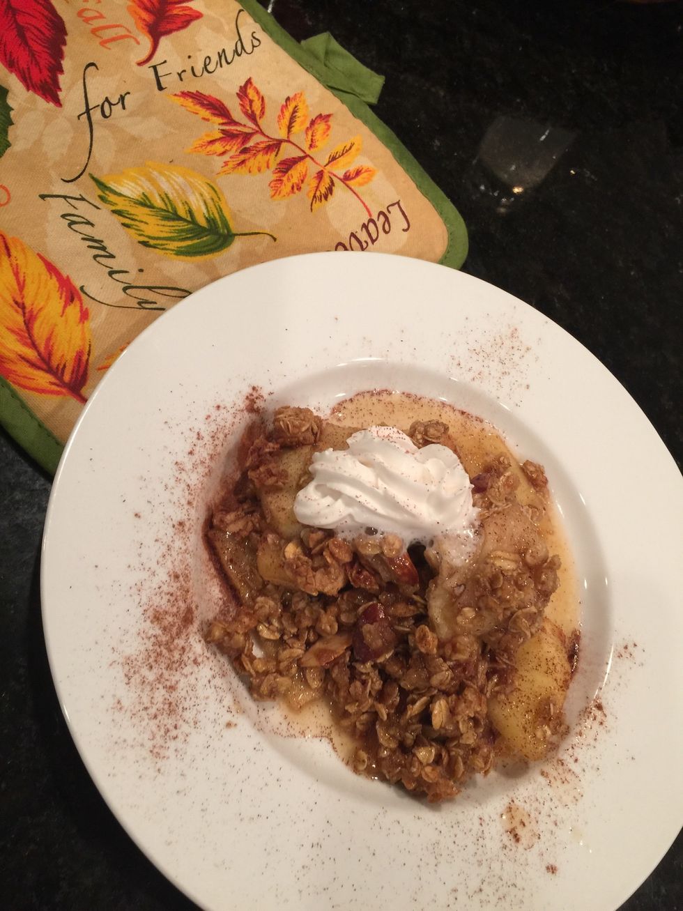 Plate and serve with vegan whipped cream or vegan ice cream.