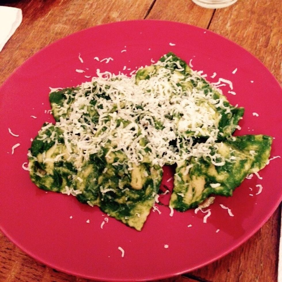 Plate them and shave some parmesan on top if you wish