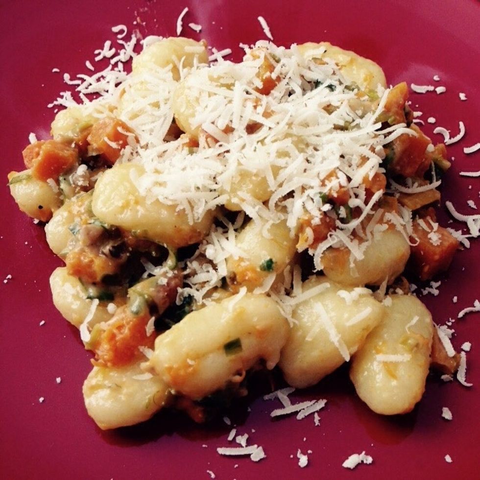 Plate them with some freshly grated parmesan on top. Enjoy!