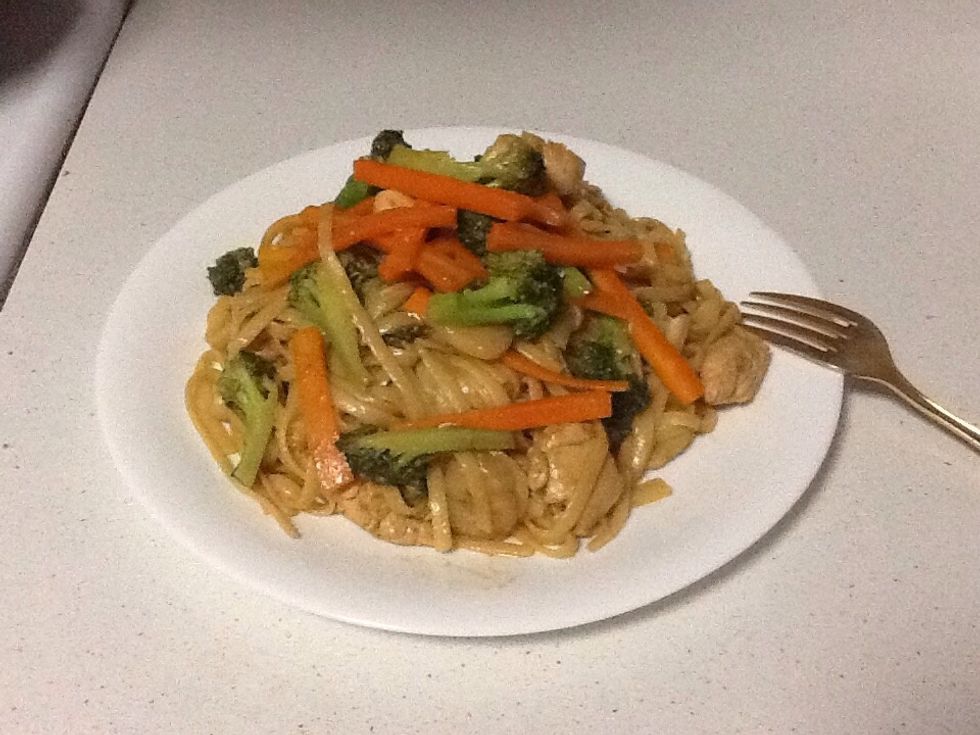 Plate up and make it look presentable. Now you can enjoy your nutritious meal that you have made all by yourself after all of the effort you put in to make it.