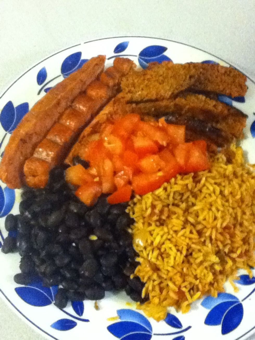 Plate up your fillings and bring 'em to the table.