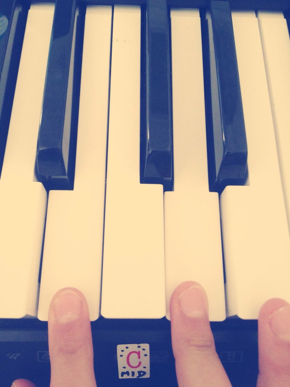 Play a B & D. (Same time)